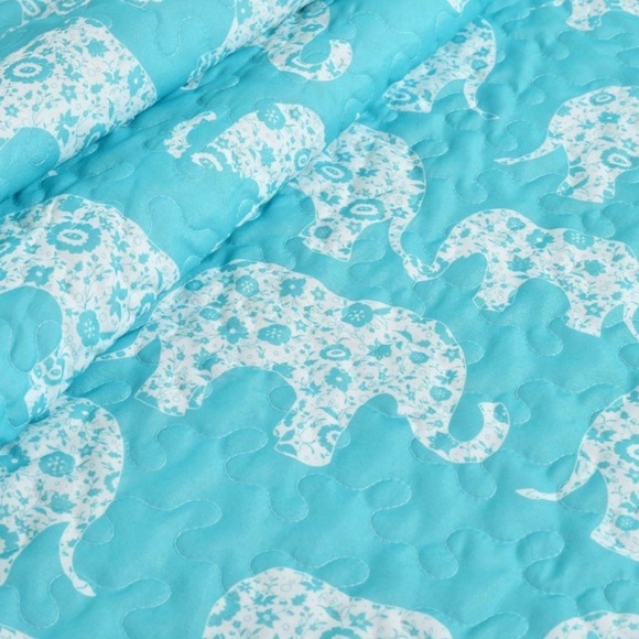 Lush Decor Elephant Sherpa Throw Blanket Home Decor 50" x 60" - Picture 3 of 14